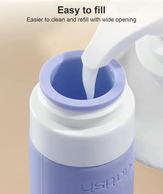 Alt view image 5 of 7 - Travel Bottles for Toiletries 6 Pack, Original Patented Leakproof 3 oz Tsa Approved Travel Size Containers, BPA Free Silicone Shampoo and Conditioner Bottles, Camping Essentials