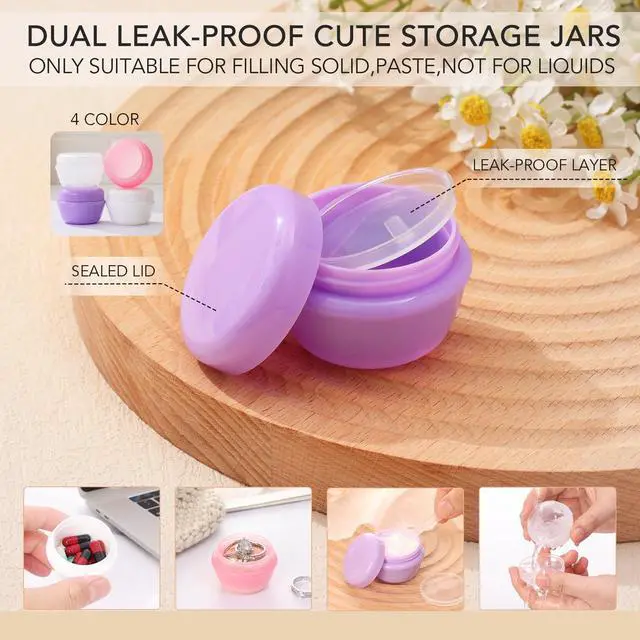 Alt view image 4 of 7 - Travel Bottles for Toiletries, Leak-Proof TSA Compliant Silicone Travel Size Containers for Shampoo and Conditioner, BPA Free with Toiletry Bag (Cream)