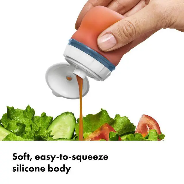 Alt view image 2 of 7 - Good Grips Prep and Go Silicone Squeeze Bottle 2 Pack - Ocean Blue