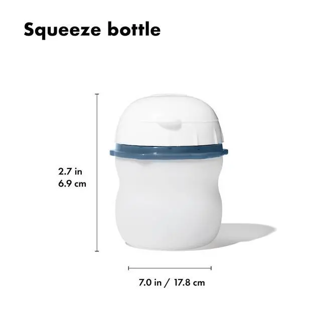 Alt view image 6 of 7 - Good Grips Prep and Go Silicone Squeeze Bottle 2 Pack - Ocean Blue