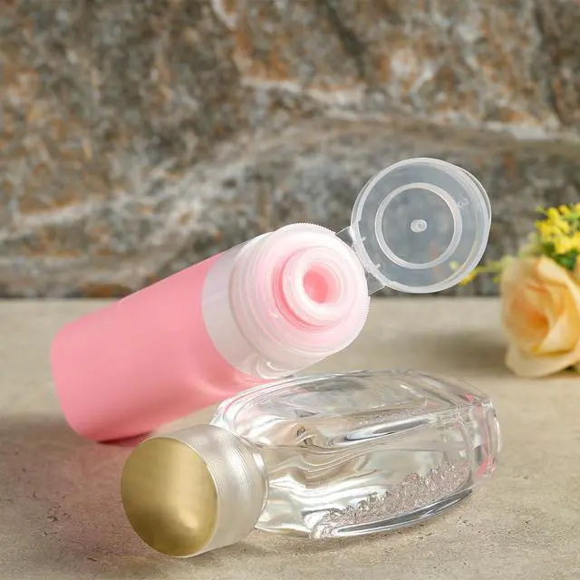 Alt view image 3 of 6 - Travel Bottles for Toiletries, TSA Approved 3oz 2oz Travel Size Toiletries, BPA Free Leak Proof Squeezable Silicone Tubes Travel Essentials for Shampoo Conditioner Lotion Soap