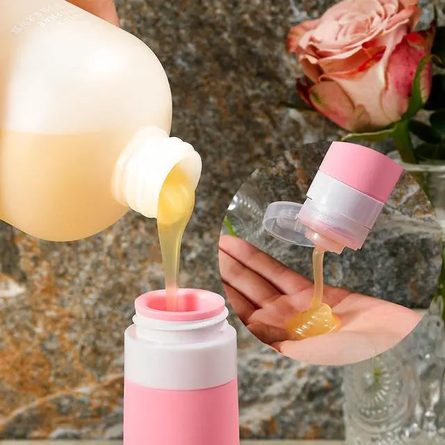 Alt view image 4 of 6 - Travel Bottles for Toiletries, TSA Approved 3oz 2oz Travel Size Toiletries, BPA Free Leak Proof Squeezable Silicone Tubes Travel Essentials for Shampoo Conditioner Lotion Soap