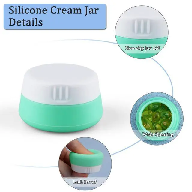 Alt view image 2 of 6 - Silicone Travel Jars with Accessories