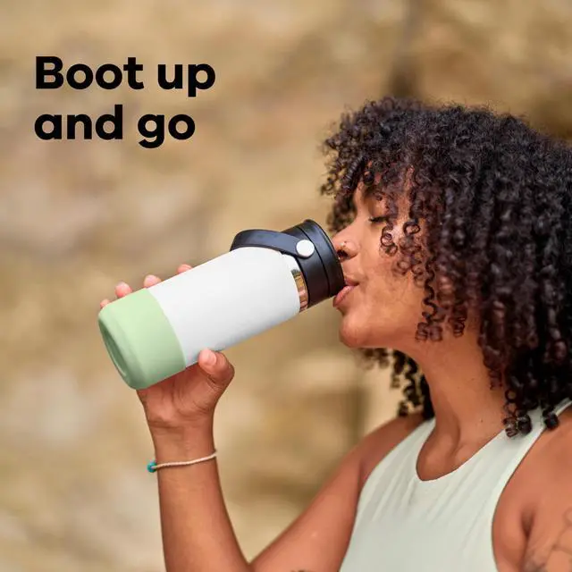Alt view image 5 of 6 - Bottle Boot Bottom Protector Sleeve Silicone Water Bottle Accessory Medium Oat Tan