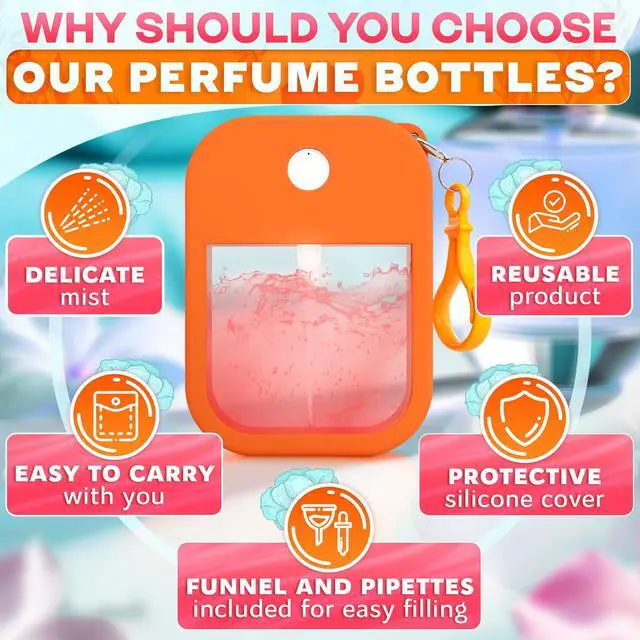 Alt view image 4 of 7 - Mini Refillable Keychain Card Spray Bottle, 1.28 Oz (Assorted)