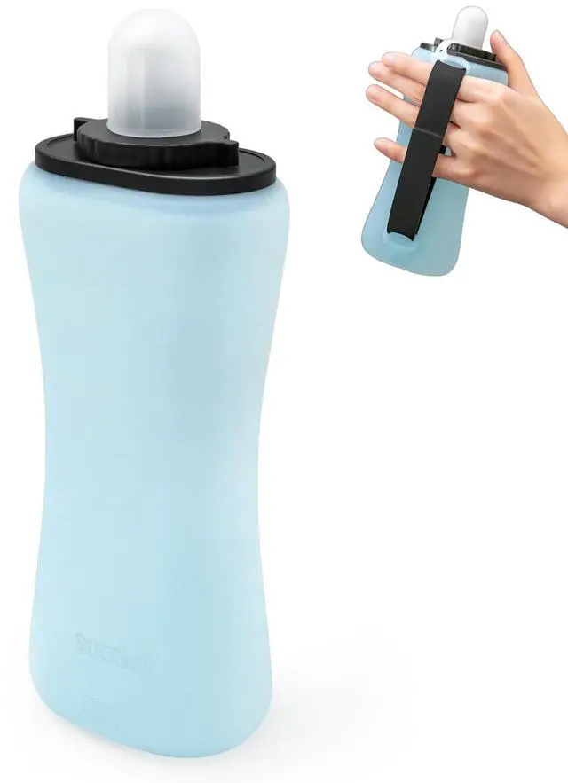 Main image of Water Bottle, Collapsible Silicone Foldable 350mL