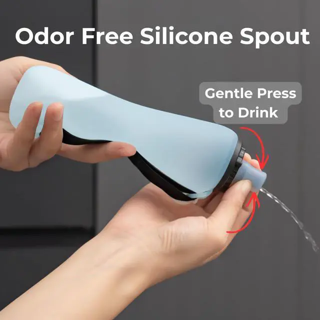 Alt view image 5 of 7 - Water Bottle, Collapsible Silicone Foldable 350mL