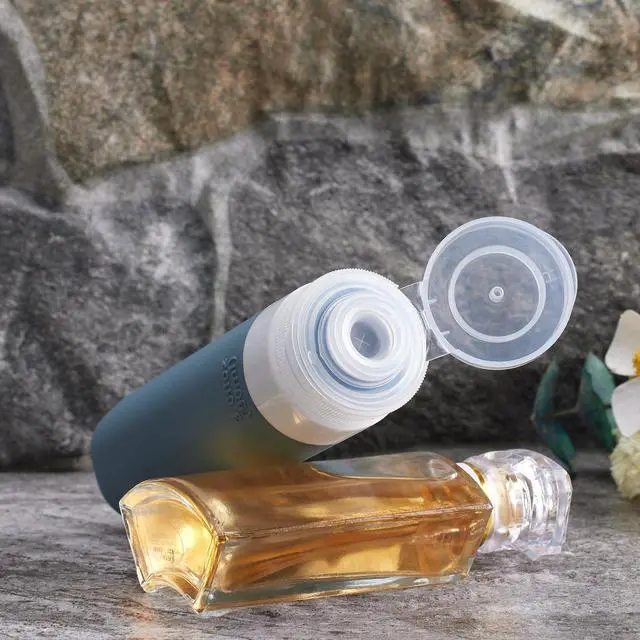 Alt view image 3 of 7 - Travel Bottles for Toiletries, TSA Approved Silicone Travel Size Toiletries with Toiletry Bag, BPA Free Leak Proof Refillable Travel Essentials for Liquids Shampoo Conditioner Lotion
