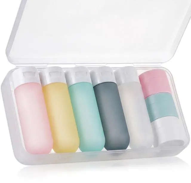 Main image of Travel Bottles for Toiletries with Case (Multi-color)