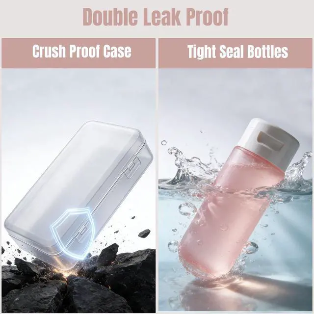 Alt view image 3 of 7 - Travel Bottles for Toiletries with Case (Multi-color)