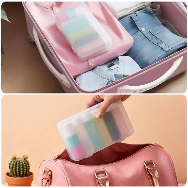 Alt view image 6 of 7 - Travel Bottles for Toiletries with Case (Multi-color)
