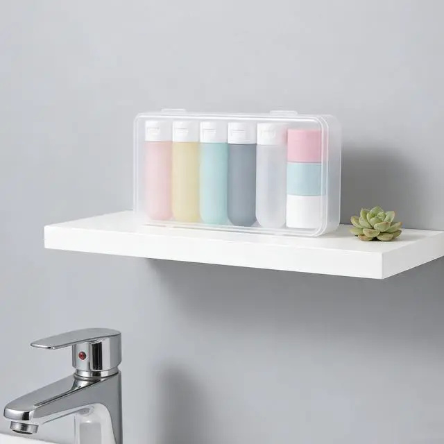 Alt view image 7 of 7 - Travel Bottles for Toiletries with Case (Multi-color)