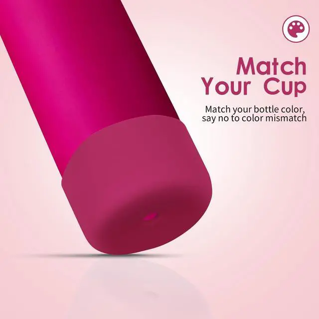 Alt view image 4 of 7 - Silicone Water Bottle Boot, Compatible with Owala 24oz 32oz 40oz, Protective Anti-Scratch & Anti-Dent No Noise Sleeve Cover for FreeSip/Twist/Flip Water Bottles (Read My Lips, 24oz)