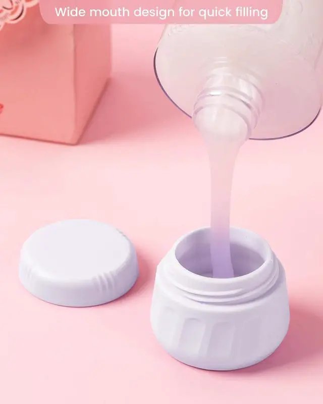 Alt view image 2 of 7 - Travel Containers for Toiletries, TSA Approved Travel Size Toiletries 4 Pack, Refillable Containers, With Clear Bag, Leak Proof Silicone Jars, Essentials Creams Jars Carrying Small Items