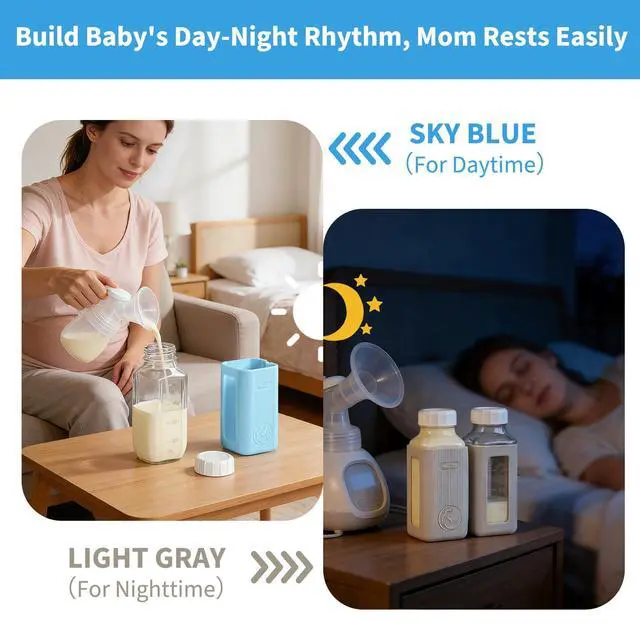 Alt view image 2 of 7 - Glass Breastmilk Storage Bottles with Pour Spouts