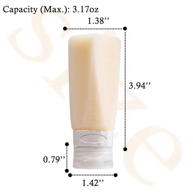 Alt view image 2 of 7 - Proof Silicone Travel Bottles Mini Sauce Dispensers Small Portable Salad Dressing Containers to Go for Lunch 3oz Squeeze Condiments Bottles Lunchbox Accessories