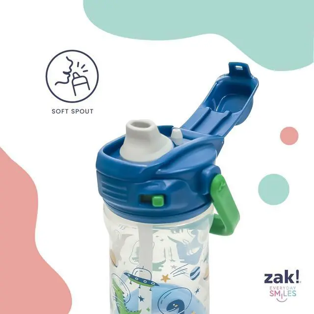 Alt view image 4 of 7 - Bluey Beacon Kids Water Bottle for Travel or At Home, 12oz Plastic is Durable and Leak-Proof with Liquid Lock Spout, Cover, Carry Handle, Protective Base (Bluey)