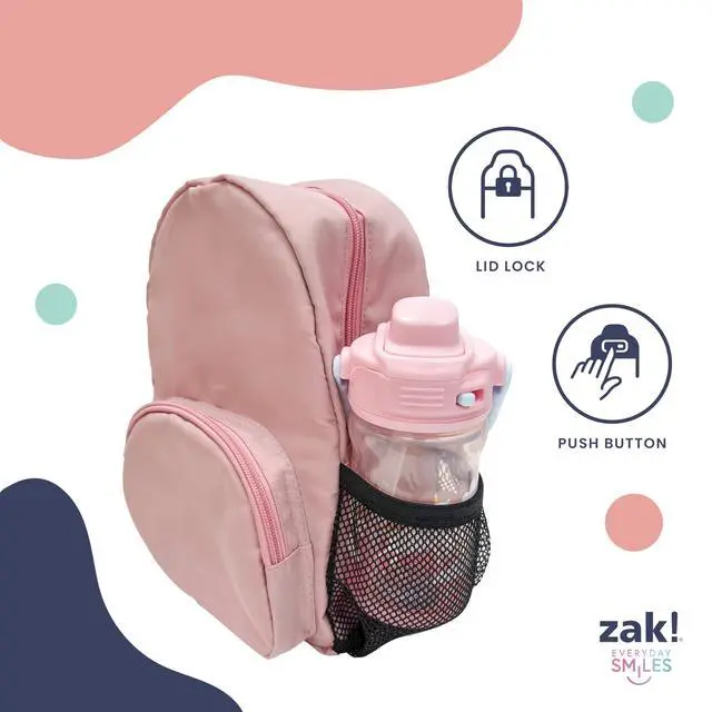 Alt view image 5 of 7 - Bluey Beacon Kids Water Bottle for Travel or At Home, 12oz Plastic is Durable and Leak-Proof with Liquid Lock Spout, Cover, Carry Handle, Protective Base (Bluey)