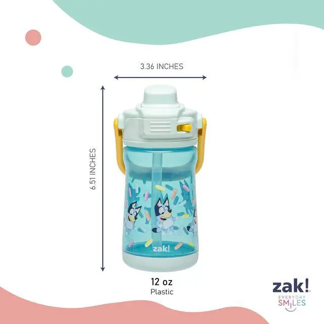 Alt view image 7 of 7 - Bluey Beacon Kids Water Bottle for Travel or At Home, 12oz Plastic is Durable and Leak-Proof with Liquid Lock Spout, Cover, Carry Handle, Protective Base (Bluey)