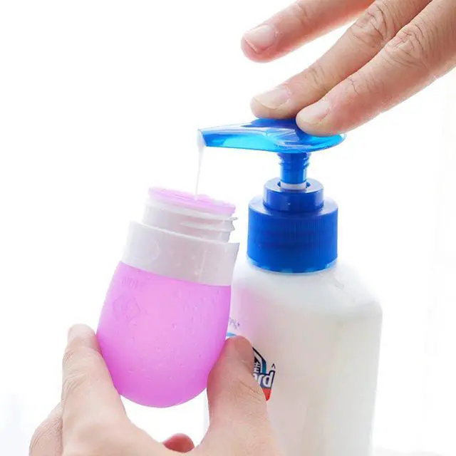 Alt view image 6 of 7 - Portable Soft Silicone Travel Bottles Travel Containers