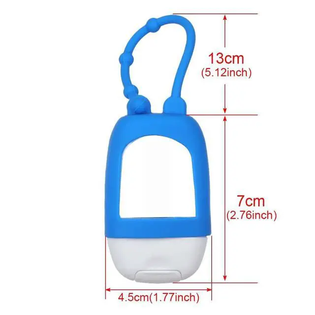 Alt view image 3 of 7 - Portable Refillable Travel Bottles, Empty Container with Clip Silicone, 30ml Empty Squeeze Bottle Containers