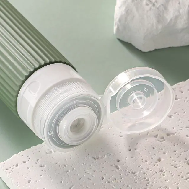 Alt view image 3 of 7 - Travel Bottles for Toiletries, TSA Approved 3oz Silicone Journey Size Containers, Portable Split Bottle for Conditioner, Shampoo, Lotion- 4 Pack Desert Sage