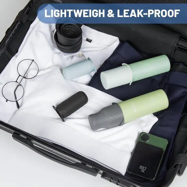 Alt view image 6 of 7 - Bottle Covers for Travel, Leak Proofing, Travel Size Container Silicone toiletry sleeves, Leak Locks Travel Accessories for Shampoo Wash Body Bottles and other beauty and personal care(8pcs)