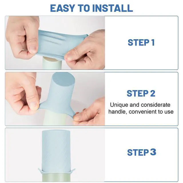 Alt view image 7 of 7 - Bottle Covers for Travel, Leak Proofing, Travel Size Container Silicone toiletry sleeves, Leak Locks Travel Accessories for Shampoo Wash Body Bottles and other beauty and personal care(8pcs)