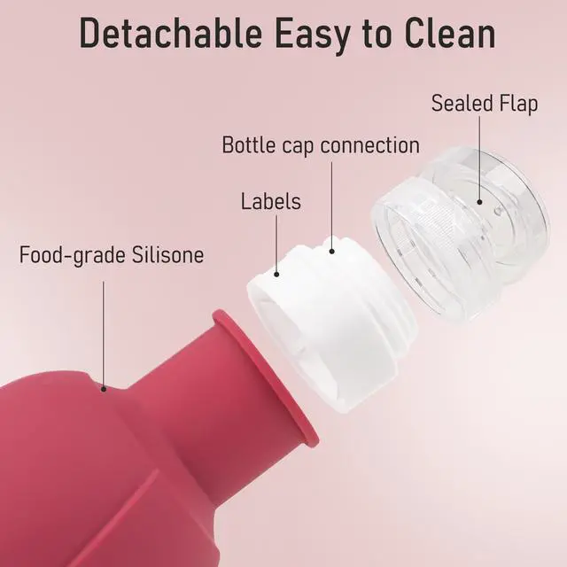 Alt view image 4 of 7 - Travel Containers Bottle for Toiletry 4 Pack 3oz Leakproof TSA Approved & Refillable Mini Cream Jars, Silicone Squeeze Tube Rose Bottles for Shampoo Lotion Body Wash BPA Free +Bag, Red Pink Rose