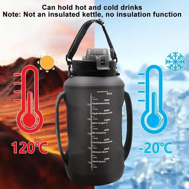 Alt view image 3 of 7 - Collapsible Silicone Water Bottle with Straw, BPA-Free, Foldable Travel Bottle Portable for Gym, Hiking, Camping (Black)