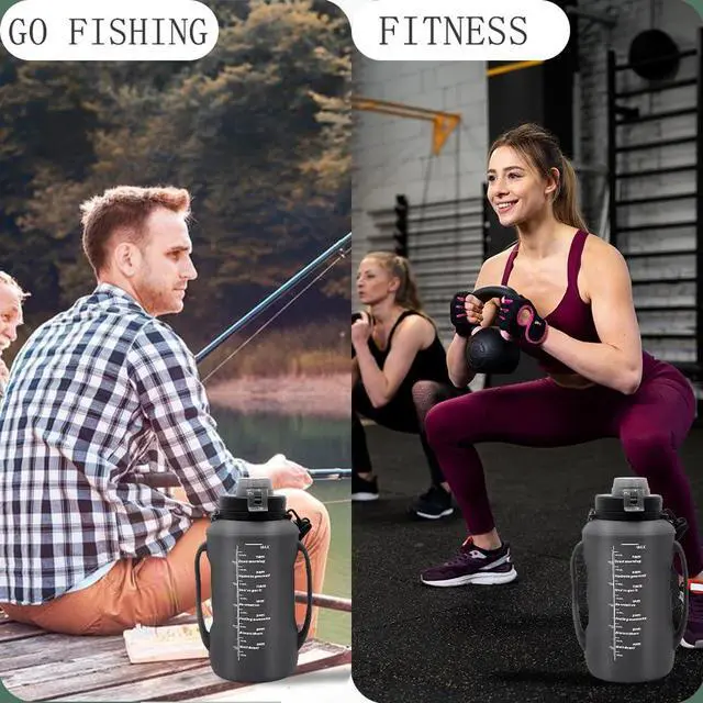 Alt view image 7 of 7 - Collapsible Silicone Water Bottle with Straw, BPA-Free, Foldable Travel Bottle Portable for Gym, Hiking, Camping (Black)