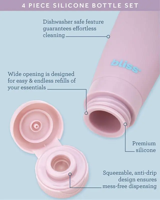 Alt view image 4 of 7 - Travel Bottles Set TSA Approved Leak-Free Refillable Toiletries