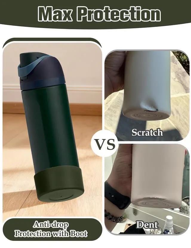 Alt view image 6 of 7 - Silicone Boot for Owala FreeSip Water Bottle 24oz