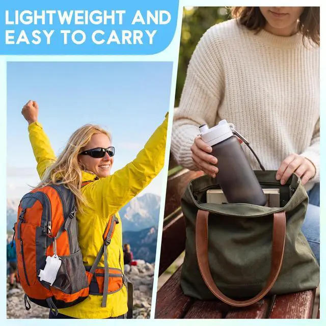 Alt view image 5 of 7 - Silicone Collapsible Water Bottle Portable Foldable Water Bottle Leakproof with Carabiner Reusable Lightweight for Travel Sport Hiking Camping Cycling Office(Multicolored)