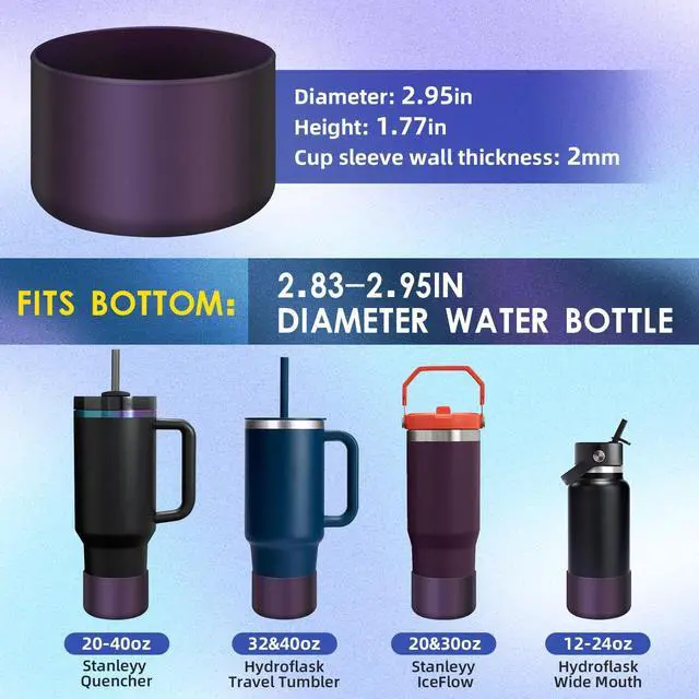 Alt view image 2 of 7 - Chameleon Silicone Boot Compatible with Stanley Tumbler 20 30 40oz