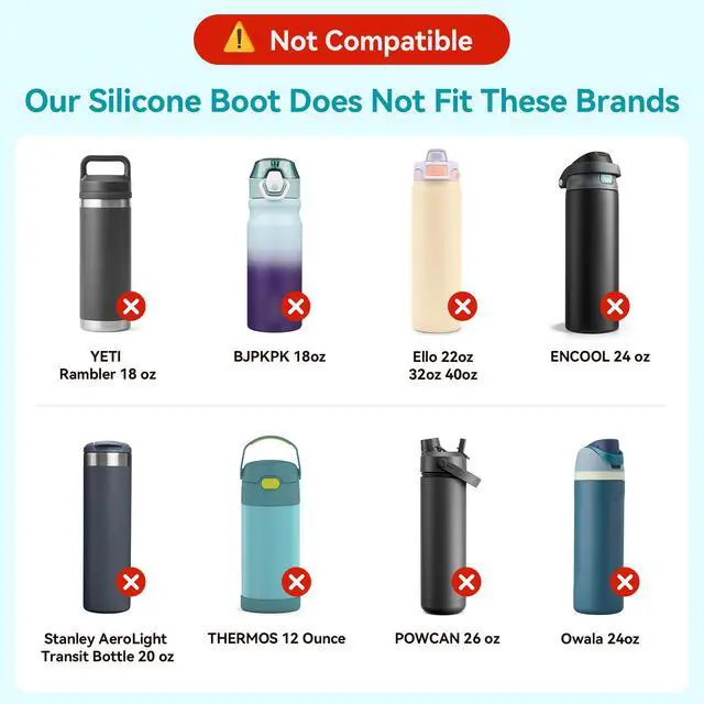Alt view image 2 of 7 - Silicone Boot Compatible with Stanley 20-40oz Quencher Cup