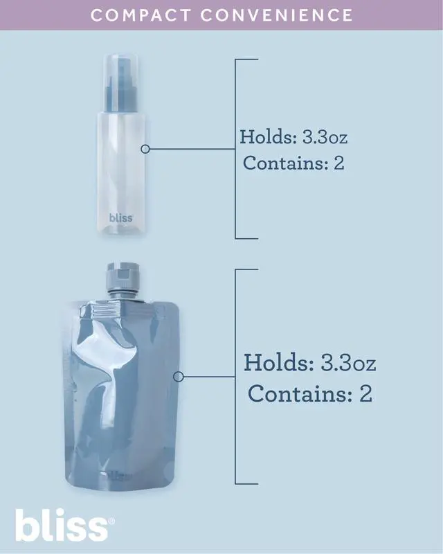 Alt view image 4 of 7 - Travel Bottles Set 10 Piece TSA Approved Leak Proof Refillable