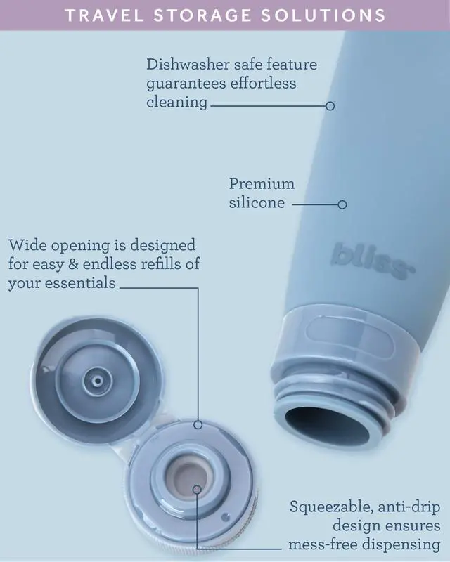 Alt view image 6 of 7 - Travel Bottles Set 10 Piece TSA Approved Leak Proof Refillable