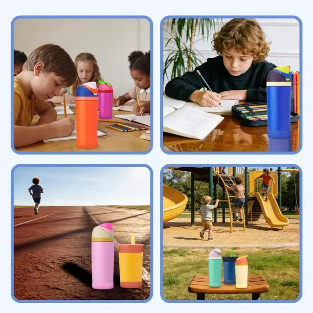 Alt view image 7 of 7 - Silicone Bottle Boot for Owala Kids Water Bottles, Compatible with Owala FreeSip 16oz,12oz, Kids Tumbler 15oz,Flip 14oz Food-Grade Anti-Slip, Scratch-Resistant,for School&Travel