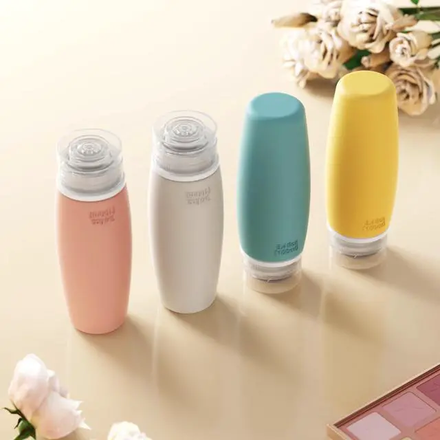 Alt view image 6 of 7 - TSA Approved Travel Bottles Set - 3.4 oz Silicone Containers