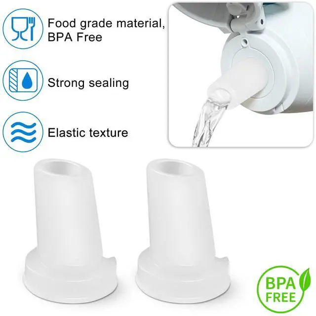 Alt view image 5 of 6 - Mouthpiece Replacement for Brita Water Bottle With Brush, Bite Valve Replacement Parts, BPA Free, 4 Pack Mouthpieces with Cleaning Brush (4 Mouthpiece + 1 Cleaning Brush)