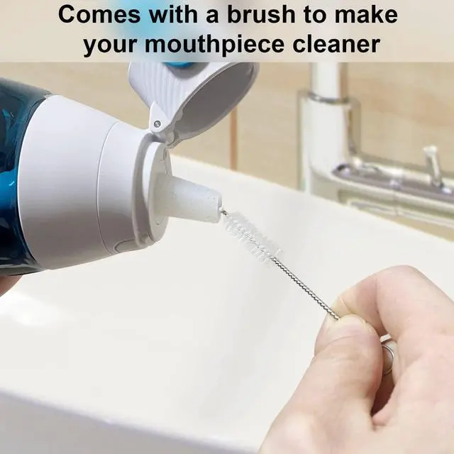 Alt view image 6 of 6 - Mouthpiece Replacement for Brita Water Bottle With Brush, Bite Valve Replacement Parts, BPA Free, 4 Pack Mouthpieces with Cleaning Brush (4 Mouthpiece + 1 Cleaning Brush)