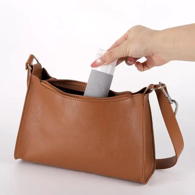 Alt view image 7 of 7 - Travel Toiletry Bottles - 3oz Leakproof Silicone Containers, Refillable Travel Accessories for Shampoo, Conditioner, Lotion, 4 Colors