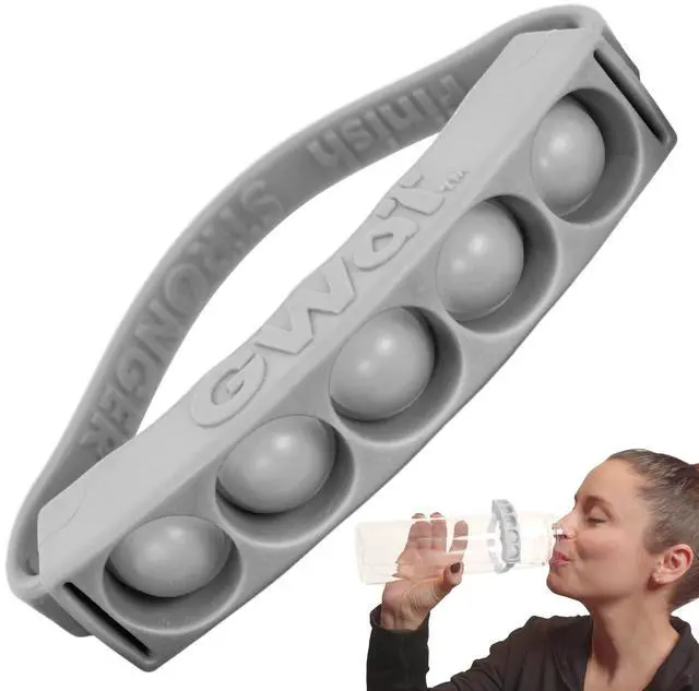 Main image of Hydration Tracker for Water Bottles, Helps You Drink More (Grey Skies)