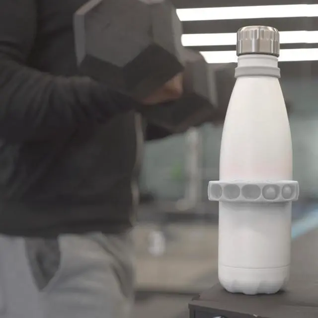 Alt view image 5 of 7 - Hydration Tracker for Water Bottles, Helps You Drink More (Grey Skies)
