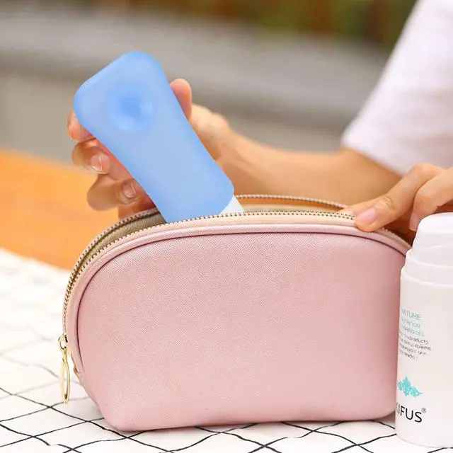 Alt view image 5 of 7 - Approved Travel Bottles Sets, 3 Ounce Leakproof Silicone Toiletry Tubes Travel Containers Travel Size Bottles Portable Leakproof for Shampoo Lotion Toiletries