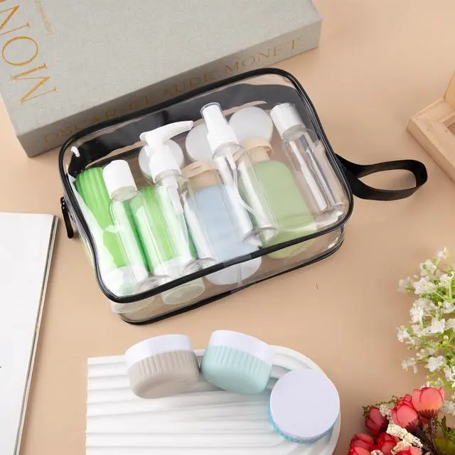 Alt view image 6 of 7 - Travel Bottles for Toiletries, 25 Pack TSA Approved Travel Size Containers for Toiletries, Leak Proof Refillable & Squeezable Toiletry Bottles Kit with Clear Bag for Shampoo Lotion Cream Conditioner