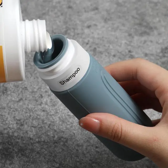 Alt view image 3 of 7 - Travel Bottles for Toiletries, 5 Pack TSA Approved Travel Size Containers, 3oz Leak Proof Refillable Travel Accessories for Shampoo Conditioner, BPA Free Travel Bottles with Toiletry Bag