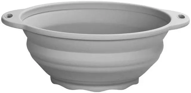 Main image of Collapsible Silicone Mixing Bowl - 1800ml(60 fl oz) - BPA Free, Dishwasher Safe, Non-Slip Base Space Saving for Kitchen, Camping & Travel (Blue)