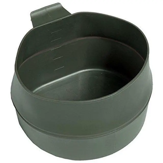 Alt view image 2 of 2 - Small OD Olive Colour Foldable, BPA-Free TPR Camping Cup, Lightweight, Made in Sweden Original & Compact Portable Drinkware